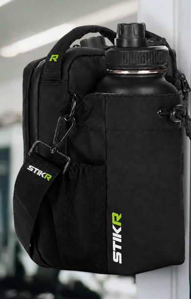 STIKR pouch on the gym machine